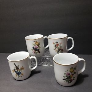 Vintage 1980s Set Of 4 BAREUTHER Bavaria Waldsassen Coffee/Tea Mugs Cups